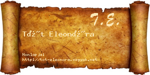 Tót Eleonóra névjegykártya